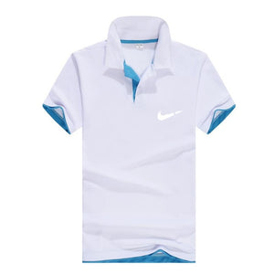 Men‘s Business Casual Polo shirt Brand clothing Male Summer Print polo Shirt Cotton Men Solid Polo Homme Men Golf Costume Jersey