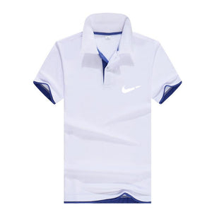 Men‘s Business Casual Polo shirt Brand clothing Male Summer Print polo Shirt Cotton Men Solid Polo Homme Men Golf Costume Jersey