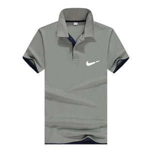 Men‘s Business Casual Polo shirt Brand clothing Male Summer Print polo Shirt Cotton Men Solid Polo Homme Men Golf Costume Jersey