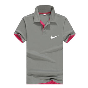 Men‘s Business Casual Polo shirt Brand clothing Male Summer Print polo Shirt Cotton Men Solid Polo Homme Men Golf Costume Jersey