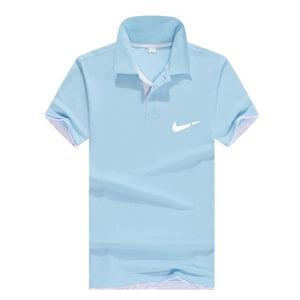 Men‘s Business Casual Polo shirt Brand clothing Male Summer Print polo Shirt Cotton Men Solid Polo Homme Men Golf Costume Jersey