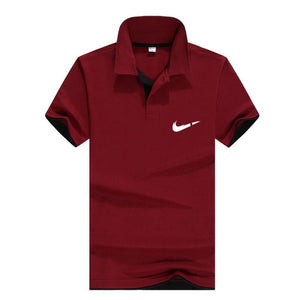 Men‘s Business Casual Polo shirt Brand clothing Male Summer Print polo Shirt Cotton Men Solid Polo Homme Men Golf Costume Jersey