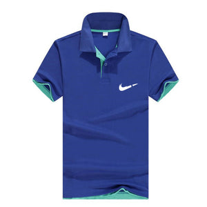Men‘s Business Casual Polo shirt Brand clothing Male Summer Print polo Shirt Cotton Men Solid Polo Homme Men Golf Costume Jersey