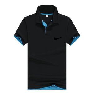 Men‘s Business Casual Polo shirt Brand clothing Male Summer Print polo Shirt Cotton Men Solid Polo Homme Men Golf Costume Jersey