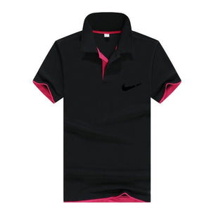 Men‘s Business Casual Polo shirt Brand clothing Male Summer Print polo Shirt Cotton Men Solid Polo Homme Men Golf Costume Jersey