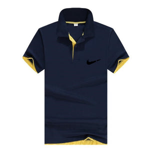 Men‘s Business Casual Polo shirt Brand clothing Male Summer Print polo Shirt Cotton Men Solid Polo Homme Men Golf Costume Jersey