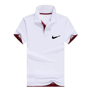 Men‘s Business Casual Polo shirt Brand clothing Male Summer Print polo Shirt Cotton Men Solid Polo Homme Men Golf Costume Jersey