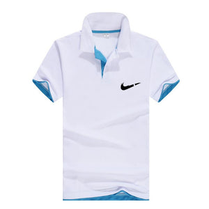 Men‘s Business Casual Polo shirt Brand clothing Male Summer Print polo Shirt Cotton Men Solid Polo Homme Men Golf Costume Jersey