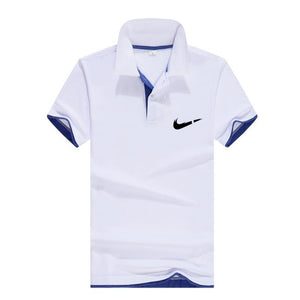 Men‘s Business Casual Polo shirt Brand clothing Male Summer Print polo Shirt Cotton Men Solid Polo Homme Men Golf Costume Jersey