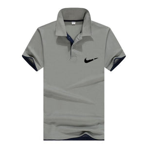 Men‘s Business Casual Polo shirt Brand clothing Male Summer Print polo Shirt Cotton Men Solid Polo Homme Men Golf Costume Jersey