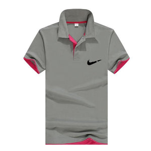Men‘s Business Casual Polo shirt Brand clothing Male Summer Print polo Shirt Cotton Men Solid Polo Homme Men Golf Costume Jersey