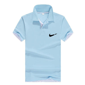 Men‘s Business Casual Polo shirt Brand clothing Male Summer Print polo Shirt Cotton Men Solid Polo Homme Men Golf Costume Jersey