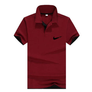 Men‘s Business Casual Polo shirt Brand clothing Male Summer Print polo Shirt Cotton Men Solid Polo Homme Men Golf Costume Jersey