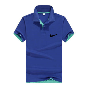 Men‘s Business Casual Polo shirt Brand clothing Male Summer Print polo Shirt Cotton Men Solid Polo Homme Men Golf Costume Jersey