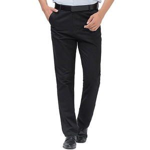 SHUJIN PuimentiuaAutumn Solid Loose Straight Men's Casual Pants Long Trousers  Waist Pants Men Plus Size Cotton pantolon erkek