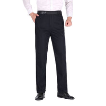 Load image into Gallery viewer, SHUJIN PuimentiuaAutumn Solid Loose Straight Men&#39;s Casual Pants Long Trousers  Waist Pants Men Plus Size Cotton pantolon erkek