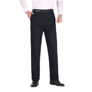 SHUJIN PuimentiuaAutumn Solid Loose Straight Men's Casual Pants Long Trousers  Waist Pants Men Plus Size Cotton pantolon erkek