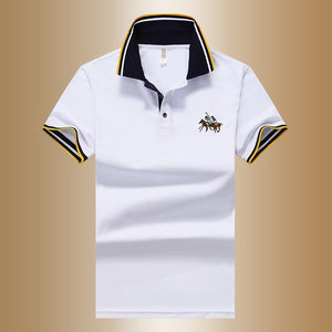 YIHUAHOO Polo Shirt Men High Quality Men Polyester Short Sleeved Summer Shirt Brand Jerseys Polos Para Hombre Size M-4XL JCP-631