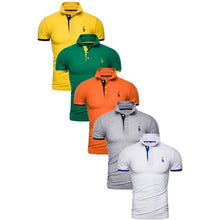 Load image into Gallery viewer, Dropshipping 5 Sets Polo Giraffe Shirt Men Brand Quality Cotton Deer Embroidery Polos Men Fashion Slim Fit Mens Polo BR Size