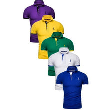 Load image into Gallery viewer, Dropshipping 5 Sets Polo Giraffe Shirt Men Brand Quality Cotton Deer Embroidery Polos Men Fashion Slim Fit Mens Polo BR Size