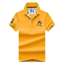 Load image into Gallery viewer, Men&#39;s POLO Shirts Brand Cotton Short Sleeve Camisas solid embroidery Polo Summer Stand Collar Male Polo Shirt plus size 4XL
