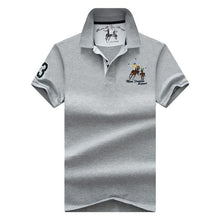 Load image into Gallery viewer, Men&#39;s POLO Shirts Brand Cotton Short Sleeve Camisas solid embroidery Polo Summer Stand Collar Male Polo Shirt plus size 4XL