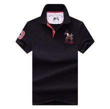 Load image into Gallery viewer, Men&#39;s POLO Shirts Brand Cotton Short Sleeve Camisas solid embroidery Polo Summer Stand Collar Male Polo Shirt plus size 4XL