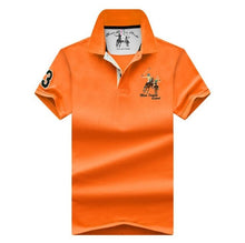 Load image into Gallery viewer, Men&#39;s POLO Shirts Brand Cotton Short Sleeve Camisas solid embroidery Polo Summer Stand Collar Male Polo Shirt plus size 4XL