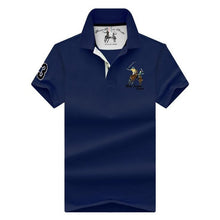 Load image into Gallery viewer, Men&#39;s POLO Shirts Brand Cotton Short Sleeve Camisas solid embroidery Polo Summer Stand Collar Male Polo Shirt plus size 4XL