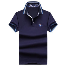 Load image into Gallery viewer, Men&#39;s POLO Shirts Brand Cotton Short Sleeve Camisas solid embroidery Polo Summer Stand Collar Male Polo Shirt plus size 4XL