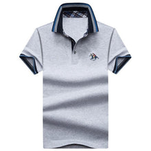 Load image into Gallery viewer, Men&#39;s POLO Shirts Brand Cotton Short Sleeve Camisas solid embroidery Polo Summer Stand Collar Male Polo Shirt plus size 4XL