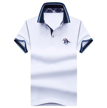 Load image into Gallery viewer, Men&#39;s POLO Shirts Brand Cotton Short Sleeve Camisas solid embroidery Polo Summer Stand Collar Male Polo Shirt plus size 4XL
