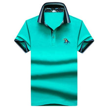 Load image into Gallery viewer, Men&#39;s POLO Shirts Brand Cotton Short Sleeve Camisas solid embroidery Polo Summer Stand Collar Male Polo Shirt plus size 4XL