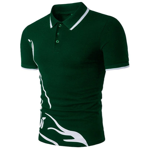 ZOGAA Mens Polo Shirt Men Business Desinger Polos Men Cotton Short Sleeve Shirt Slim Fit Patchwork Lapel Button Clothes XS- XXXL
