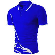 Load image into Gallery viewer, ZOGAA Mens Polo Shirt Men Business Desinger Polos Men Cotton Short Sleeve Shirt Slim Fit Patchwork Lapel Button Clothes XS- XXXL