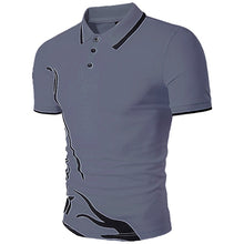 Load image into Gallery viewer, ZOGAA Mens Polo Shirt Men Business Desinger Polos Men Cotton Short Sleeve Shirt Slim Fit Patchwork Lapel Button Clothes XS- XXXL