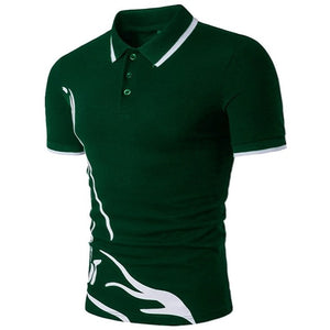 ZOGAA Mens Polo Shirt Men Business Desinger Polos Men Cotton Short Sleeve Shirt Slim Fit Patchwork Lapel Button Clothes XS- XXXL