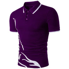 Load image into Gallery viewer, ZOGAA Mens Polo Shirt Men Business Desinger Polos Men Cotton Short Sleeve Shirt Slim Fit Patchwork Lapel Button Clothes XS- XXXL