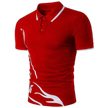 Load image into Gallery viewer, ZOGAA Mens Polo Shirt Men Business Desinger Polos Men Cotton Short Sleeve Shirt Slim Fit Patchwork Lapel Button Clothes XS- XXXL