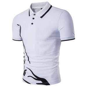 ZOGAA Mens Polo Shirt Men Business Desinger Polos Men Cotton Short Sleeve Shirt Slim Fit Patchwork Lapel Button Clothes XS- XXXL