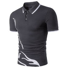 Load image into Gallery viewer, ZOGAA Mens Polo Shirt Men Business Desinger Polos Men Cotton Short Sleeve Shirt Slim Fit Patchwork Lapel Button Clothes XS- XXXL