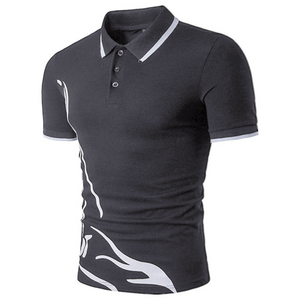 ZOGAA Mens Polo Shirt Men Business Desinger Polos Men Cotton Short Sleeve Shirt Slim Fit Patchwork Lapel Button Clothes XS- XXXL