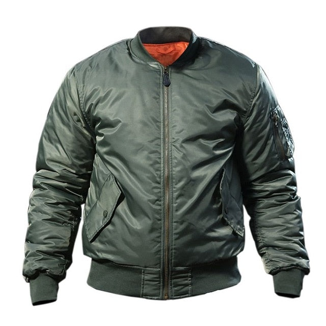 MA1 Army Airborne Fly Pilot Jacket Mans Winter Warm Air Force Military Flight Bomber Jacket Windproof And Waterproof Coat