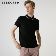 Load image into Gallery viewer, SELECTED Men&#39;s Summer 100% Cotton Turn-down Collar Short-sleeved Polo S|419206505