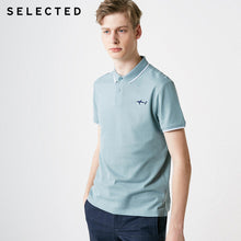Load image into Gallery viewer, SELECTED Men&#39;s Summer 100% Cotton Turn-down Collar Short-sleeved Polo S|419206505
