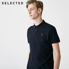 Load image into Gallery viewer, SELECTED Men&#39;s Summer 100% Cotton Turn-down Collar Short-sleeved Polo S|419206505