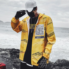 Load image into Gallery viewer, Dragon Bomber Jacket Men Outwear Streetwear Hip Hop Baseball Jacket Hooded Thin Windbreaker Jackets Fashion Patchwork Clothes