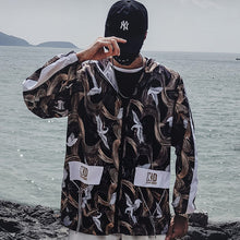 Load image into Gallery viewer, Dragon Bomber Jacket Men Outwear Streetwear Hip Hop Baseball Jacket Hooded Thin Windbreaker Jackets Fashion Patchwork Clothes