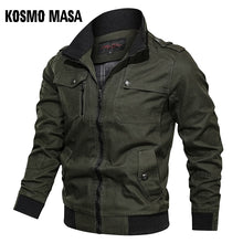 Load image into Gallery viewer, KOSMO MASA Cotton Bomber Jacket Men Windbreaker Army Military 2019 Spring Autumn Casual Men&#39;s Coats And Jackets For Men MJ0087