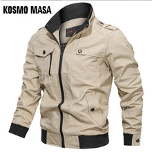 Load image into Gallery viewer, KOSMO MASA Cotton Bomber Jacket Men Windbreaker Army Military 2019 Spring Autumn Casual Men&#39;s Coats And Jackets For Men MJ0087